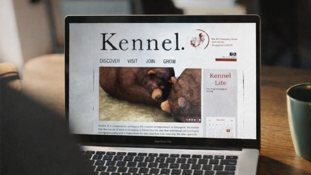 kennel web laptop